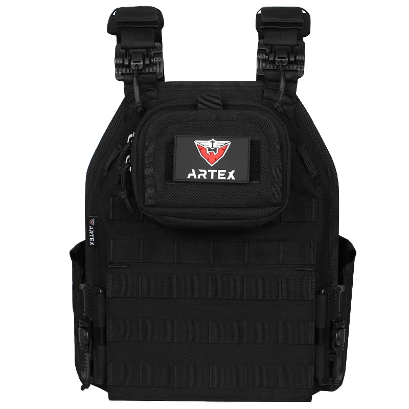ARTEX Airsoft chaleco táctico MOLLE con hebillas rápida y ajustables - imagen 4