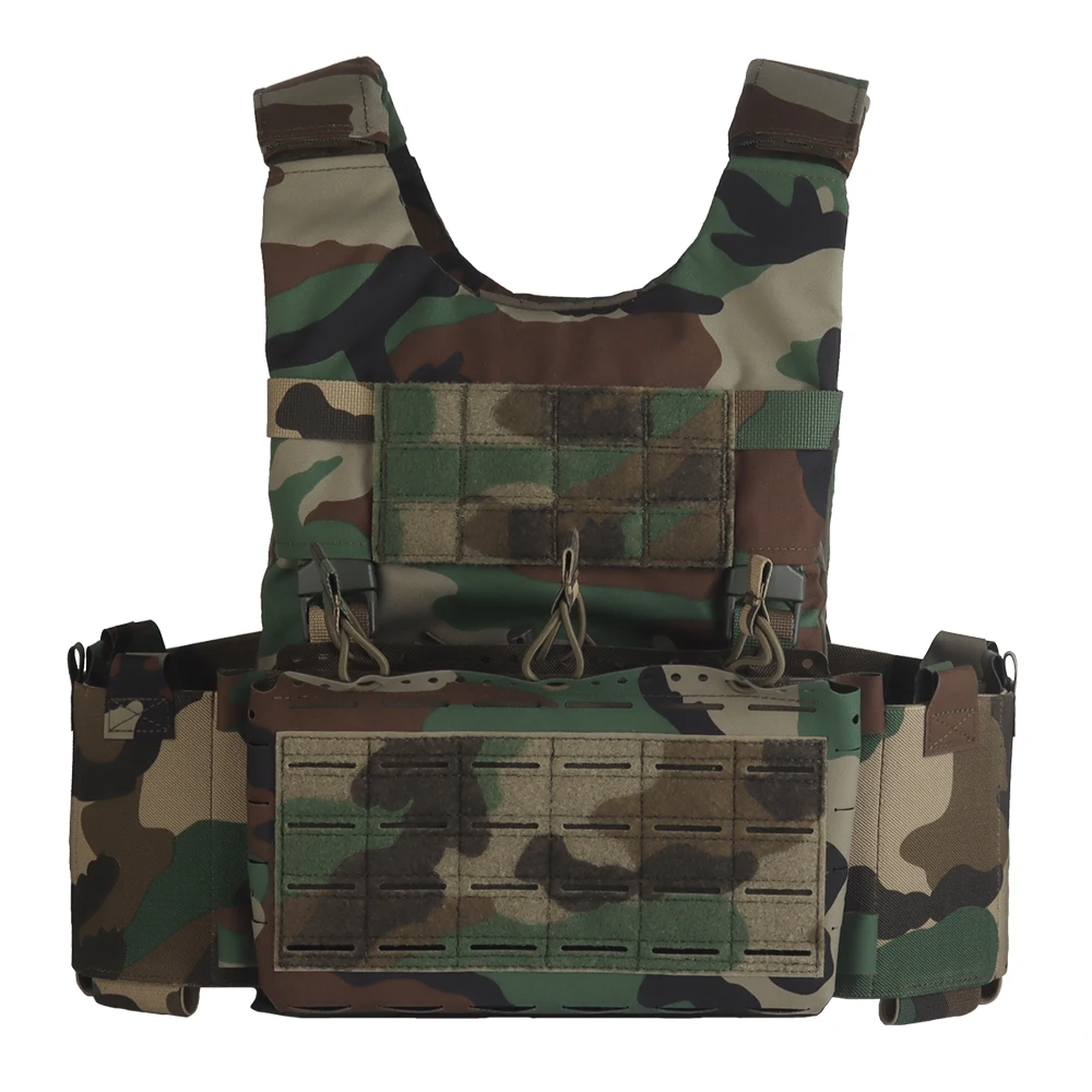 Chaleco táctico LV119 liberación rápida hombreras y cargador 5.56