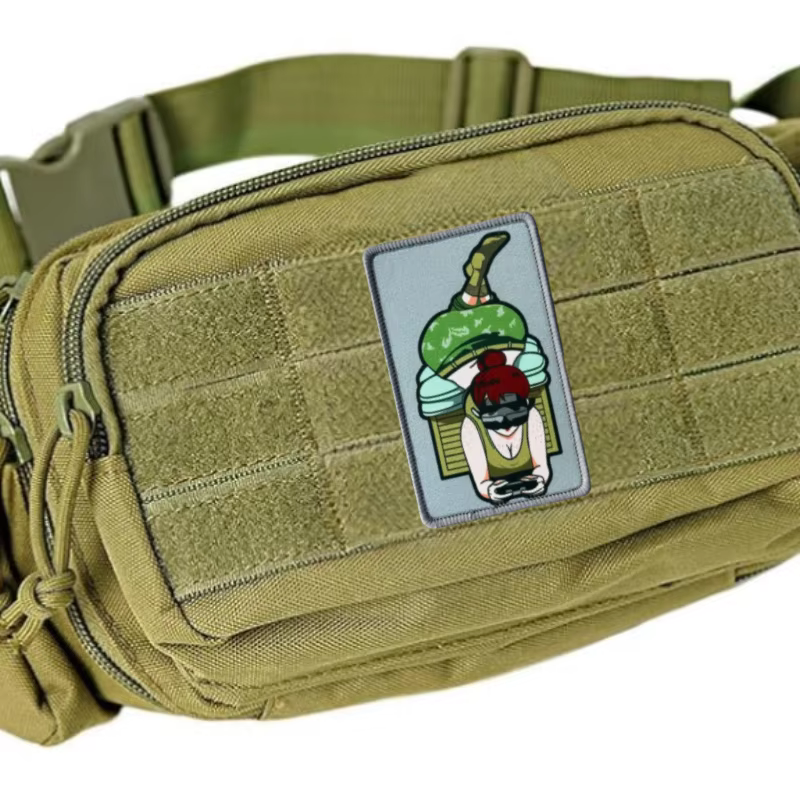 Parche táctico estampado Be Your Dog con cierre velcro para ropa - imagen 3