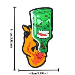 Parche táctico PVC Cóctel Molotov – Insignia moral para mochila