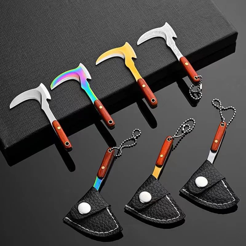 Cuchillo pequeño multiusos con forma de hoz para abrir cajas - imagen 3