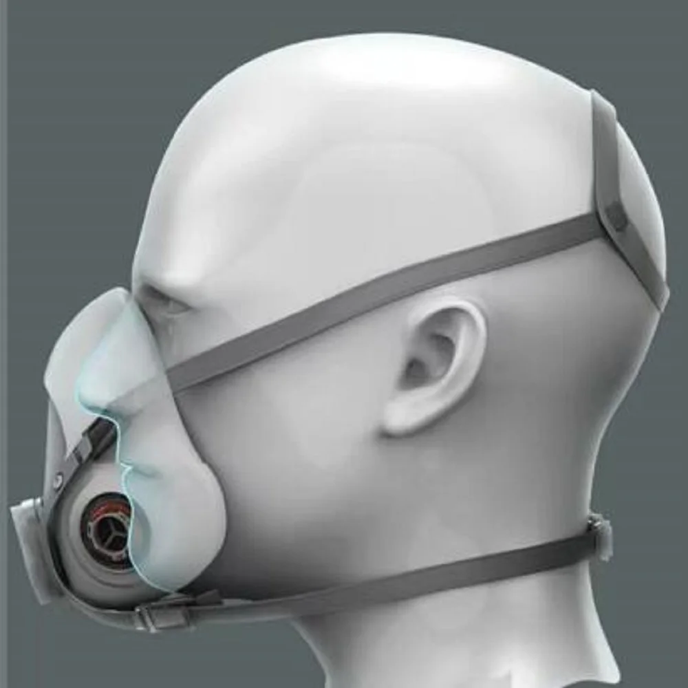 Detalle del sistema de filtros y estructura de la máscara