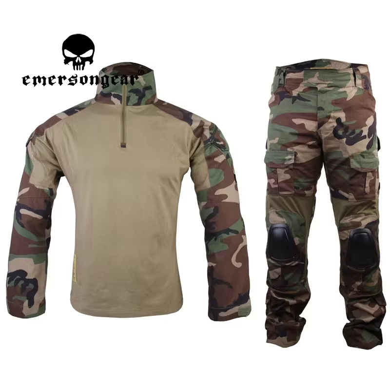 Emersongear Traje Ghillie de Camuflaje con Rodilleras Táctico