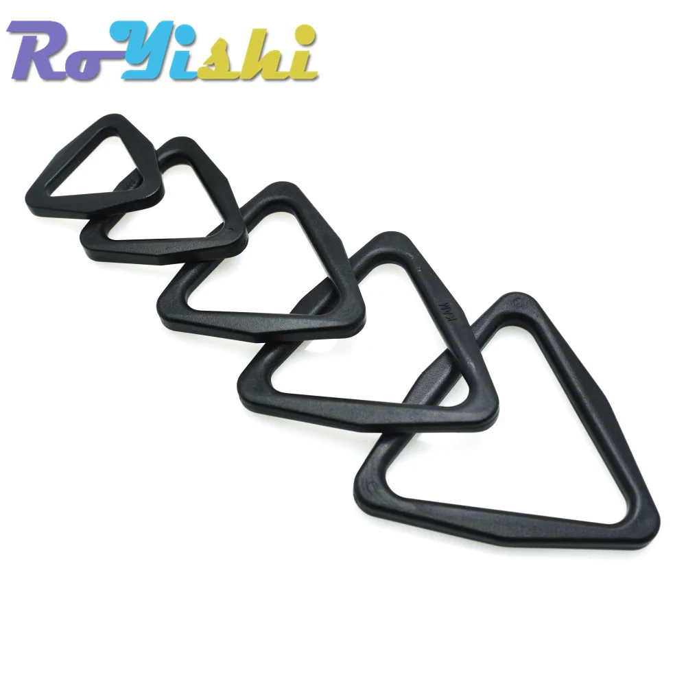 Hebilla triangular deslizante de plástico para correas 20-45 mm