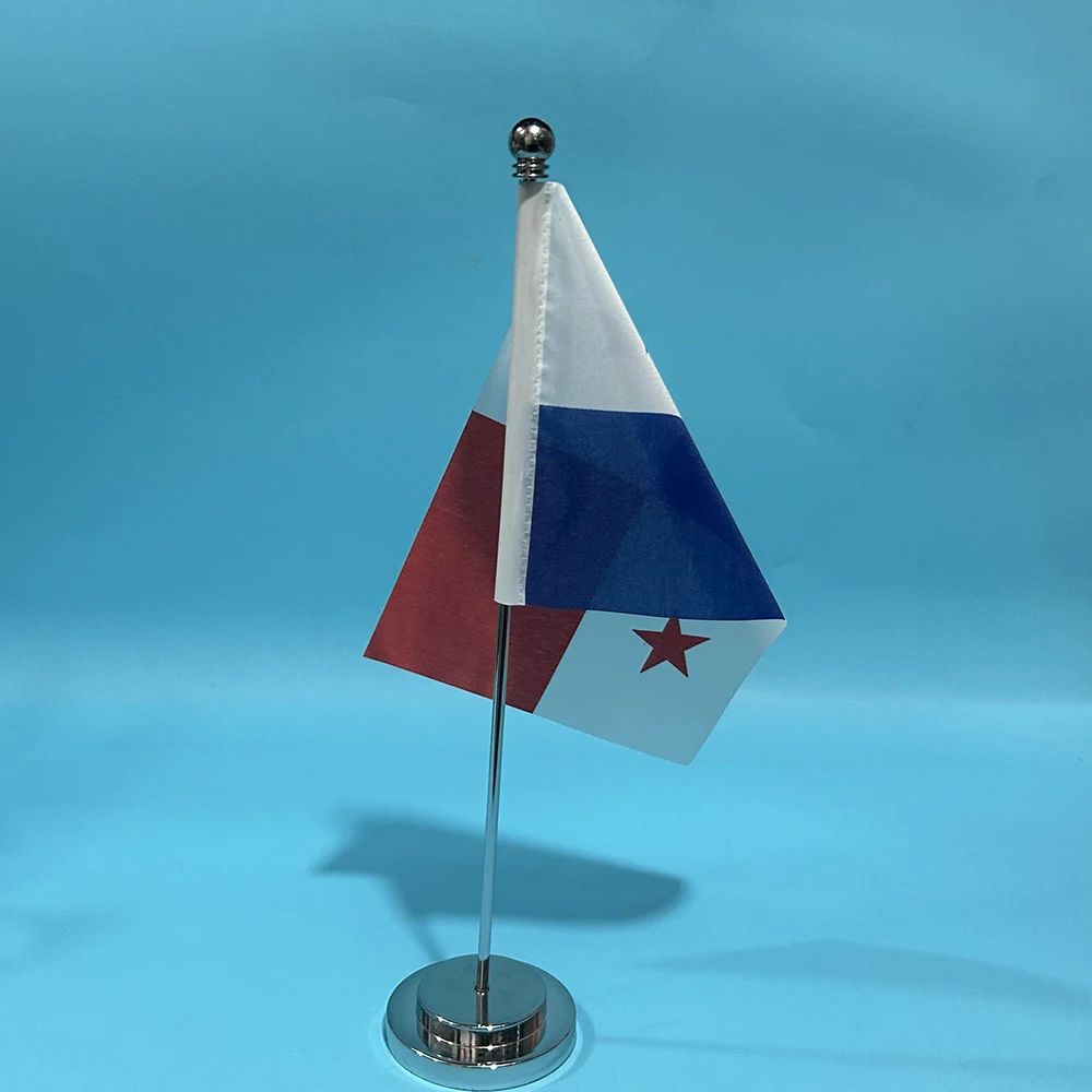 Bandera de Panamá de escritorio Sky en poliéster