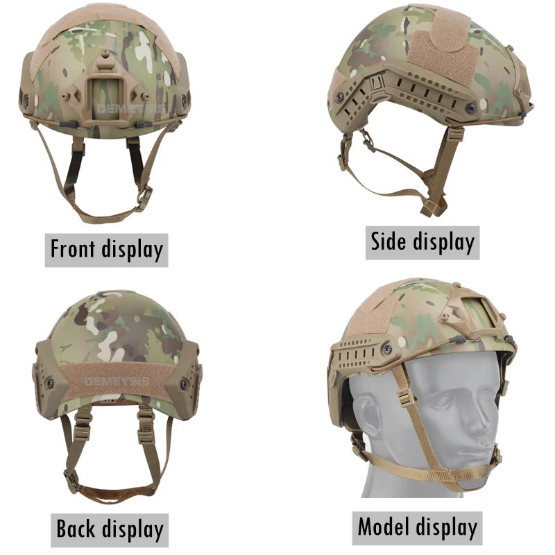 Casco táctico quick release liberación rápida con visor visión nocturna - imagen 3