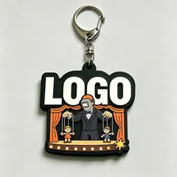 Llavero personalizado con logotipo – Anillo de goma suave para marcaje