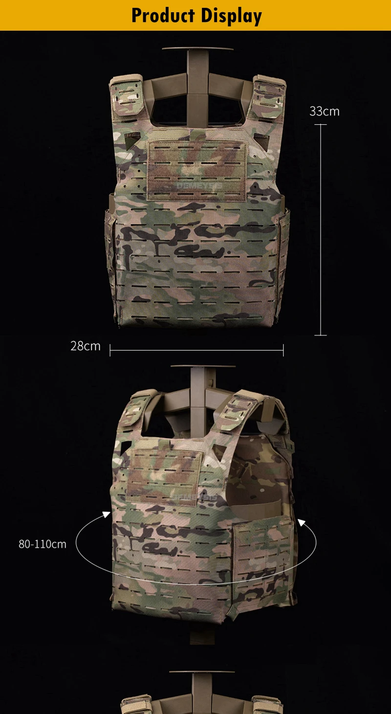 Vista del sistema MOLLE y su configuración