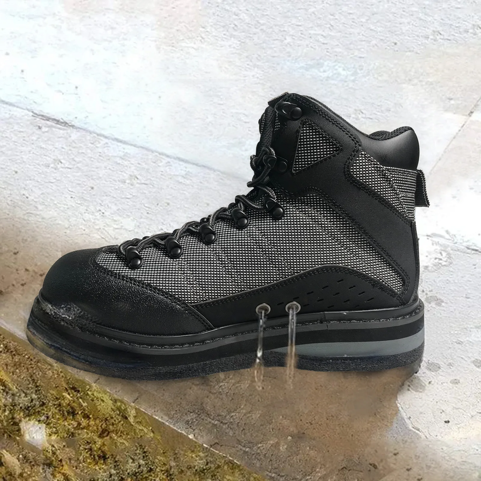 Botas tácticas antideslizantes de fieltro para vadear hombre - imagen 2