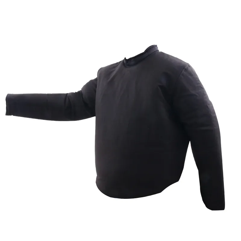 Chaqueta acolchada entrenamiento esgrima maestro, lona manga larga - imagen 2