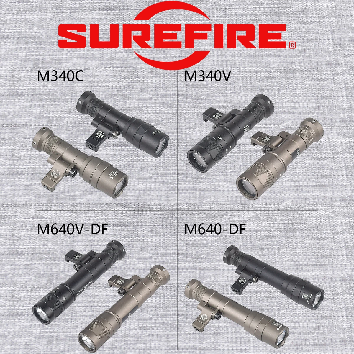 Surefire M600DF linterna táctica con interruptor remoto y Picatinny