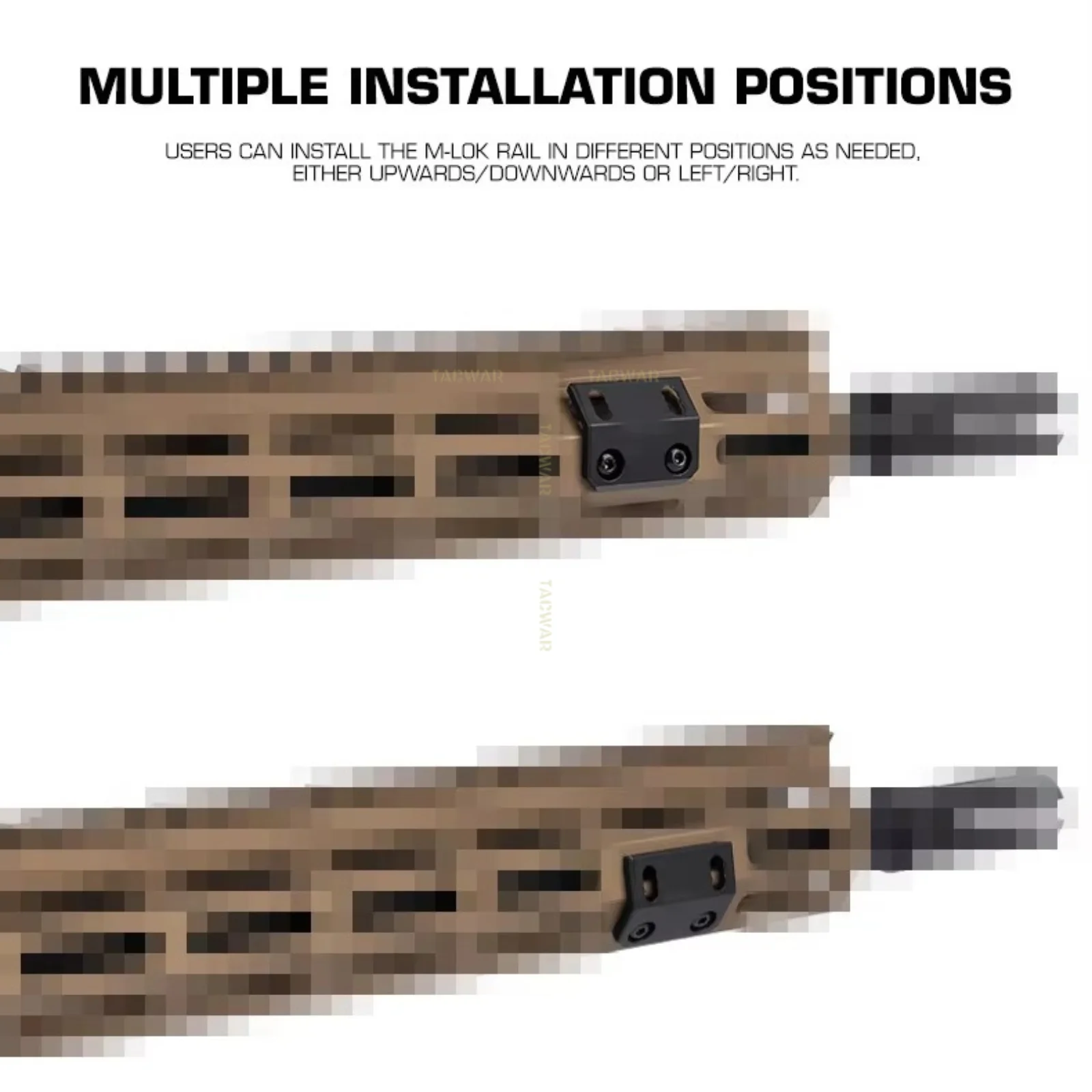 Offset Scout soporte para linterna táctica M-LOK metálico de riel - imagen 5