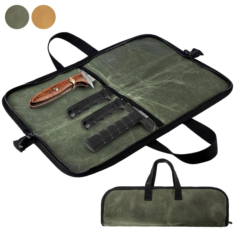 Estuche para cuchillos de exterior ripstop con asa de transporte