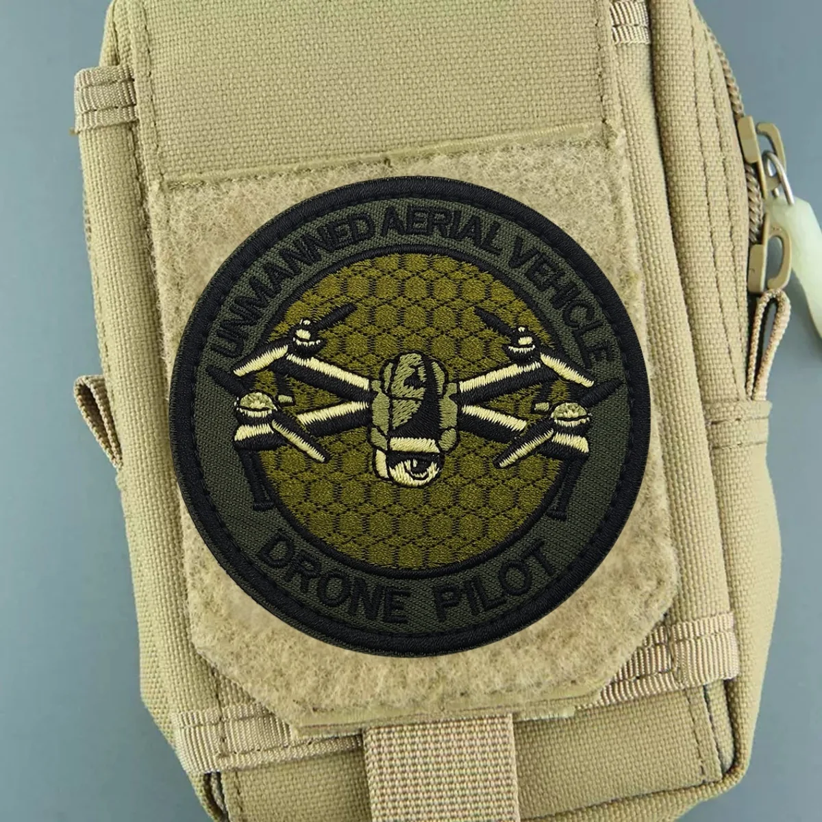 Parche táctico piloto dron bordado – Insignia moral militar ropa - imagen 4