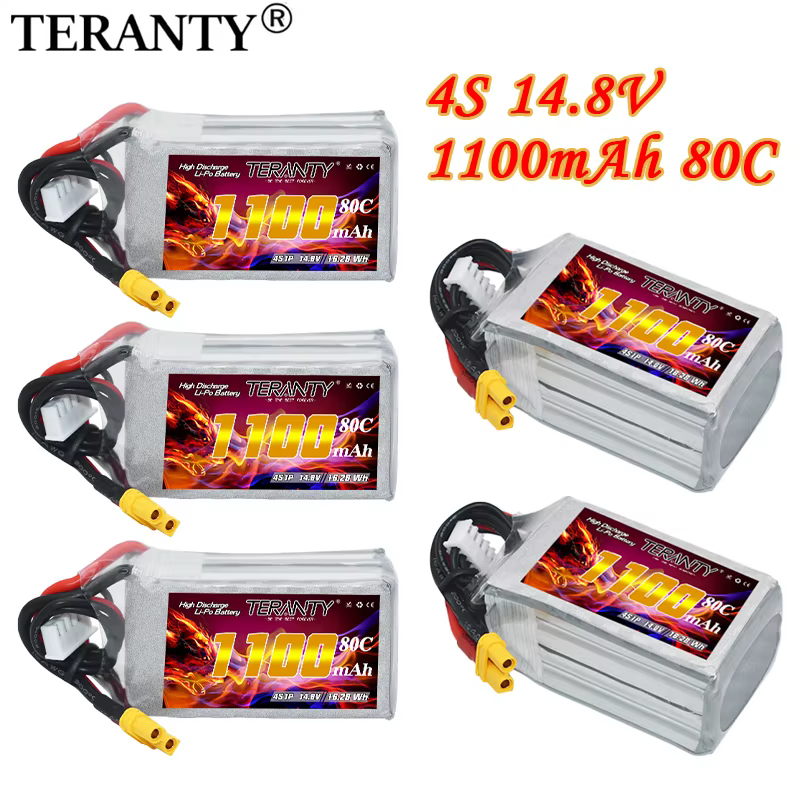 Batería LiPo TERANTY 14,8V 4S 80C vista frontal