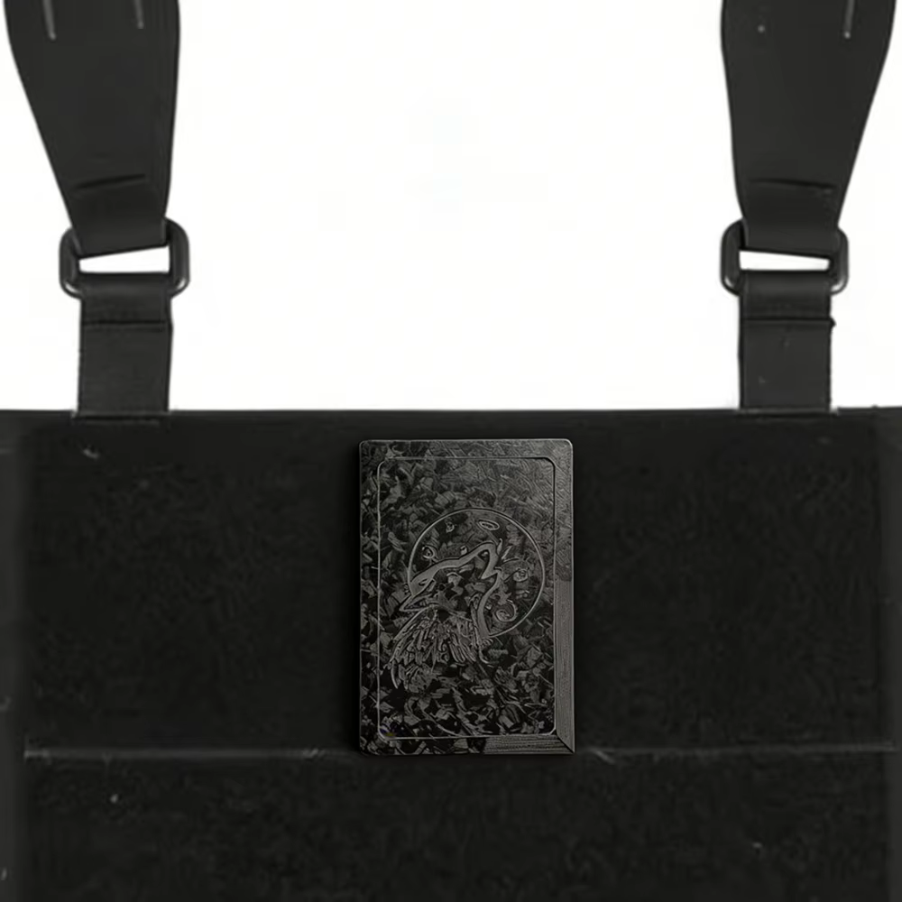 Parche táctico fibra carbono cuchillo monstruo marino para brazalete - imagen 5