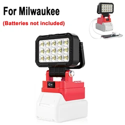 Lámpara de Trabajo LED Ajustable Inalámbrica con USB - Milwaukee