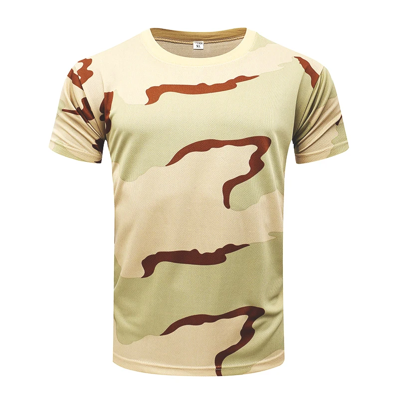 Camiseta táctica secado rápido camuflaje estival cuello redondo - imagen 4