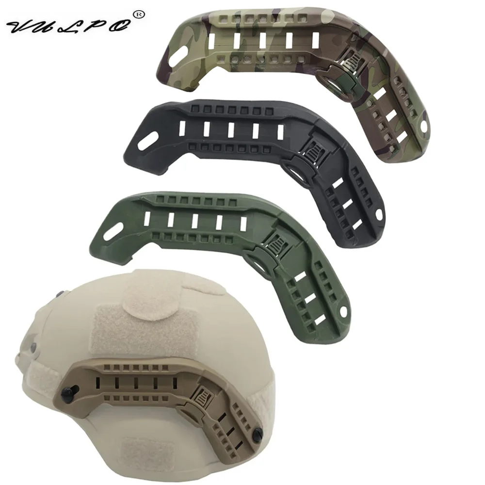 VULPO casco táctico Mich 2000 riel ARC lateral Airsoft