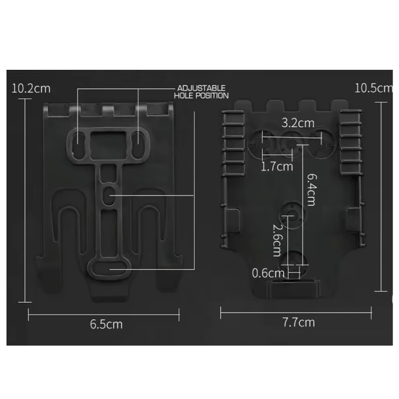 Base adaptadora táctica de desmontaje rápido para funda de pistola - imagen 3