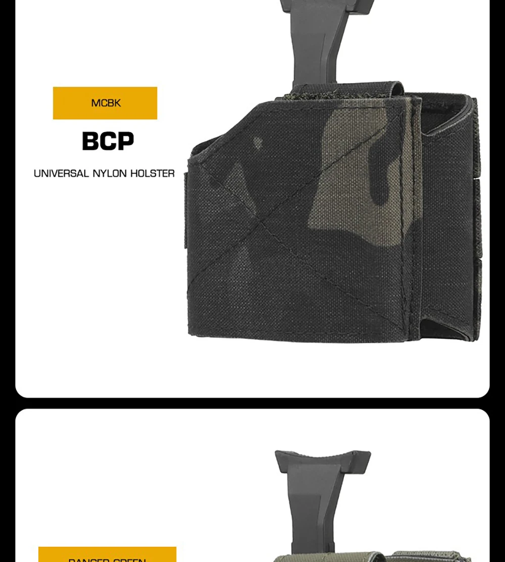 Comparativa visual de la funda con otros accesorios tácticos