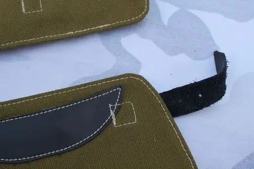 Detalle de protección y costuras