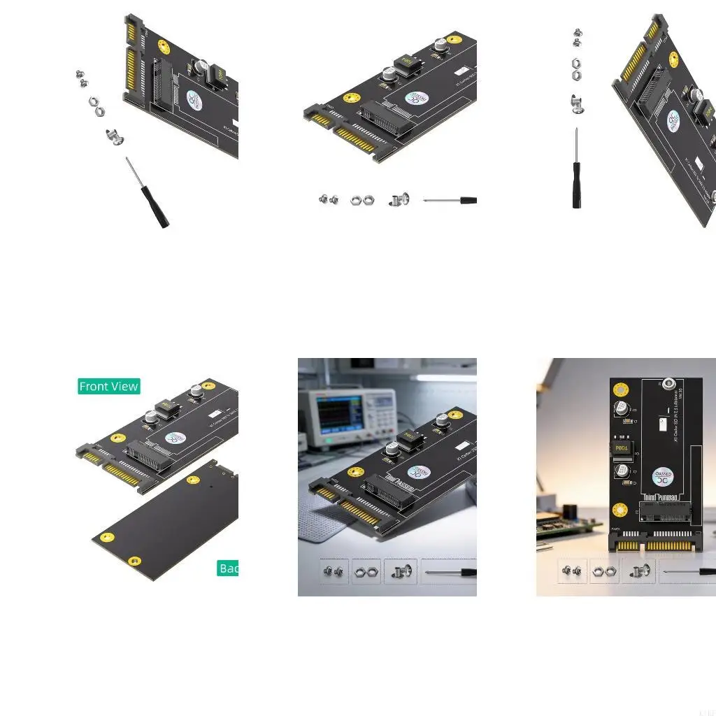 Placa Adaptadora Almacenamiento Carbon Conector 20+6 Pines - imagen 4