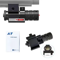 Mira láser táctica roja y verde ajustable para rifle con Picatinny