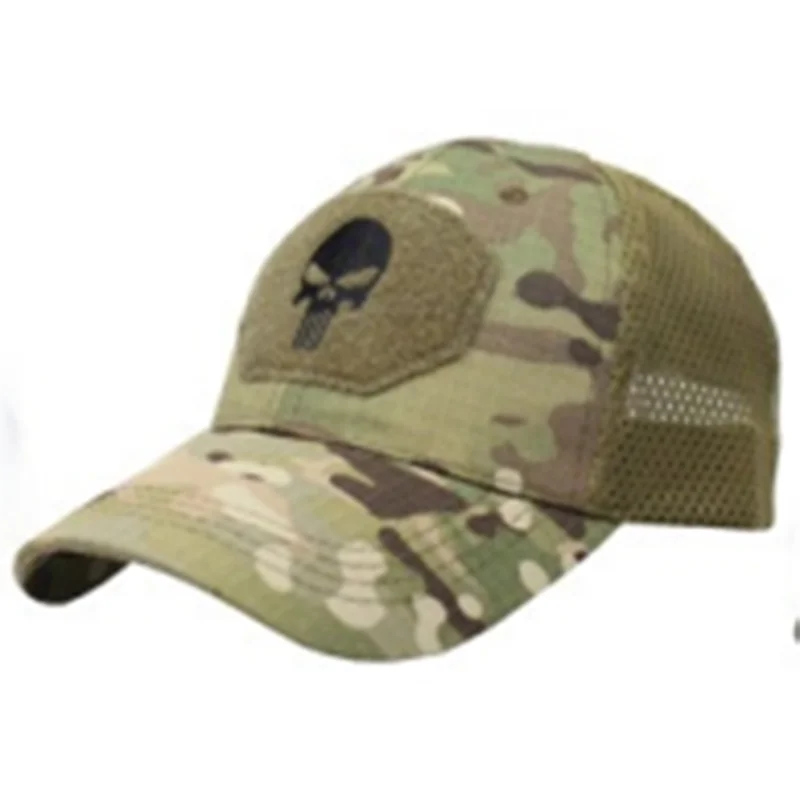 Gorra táctica Velcro calavera fuerzas especiales para aire libre - imagen 4
