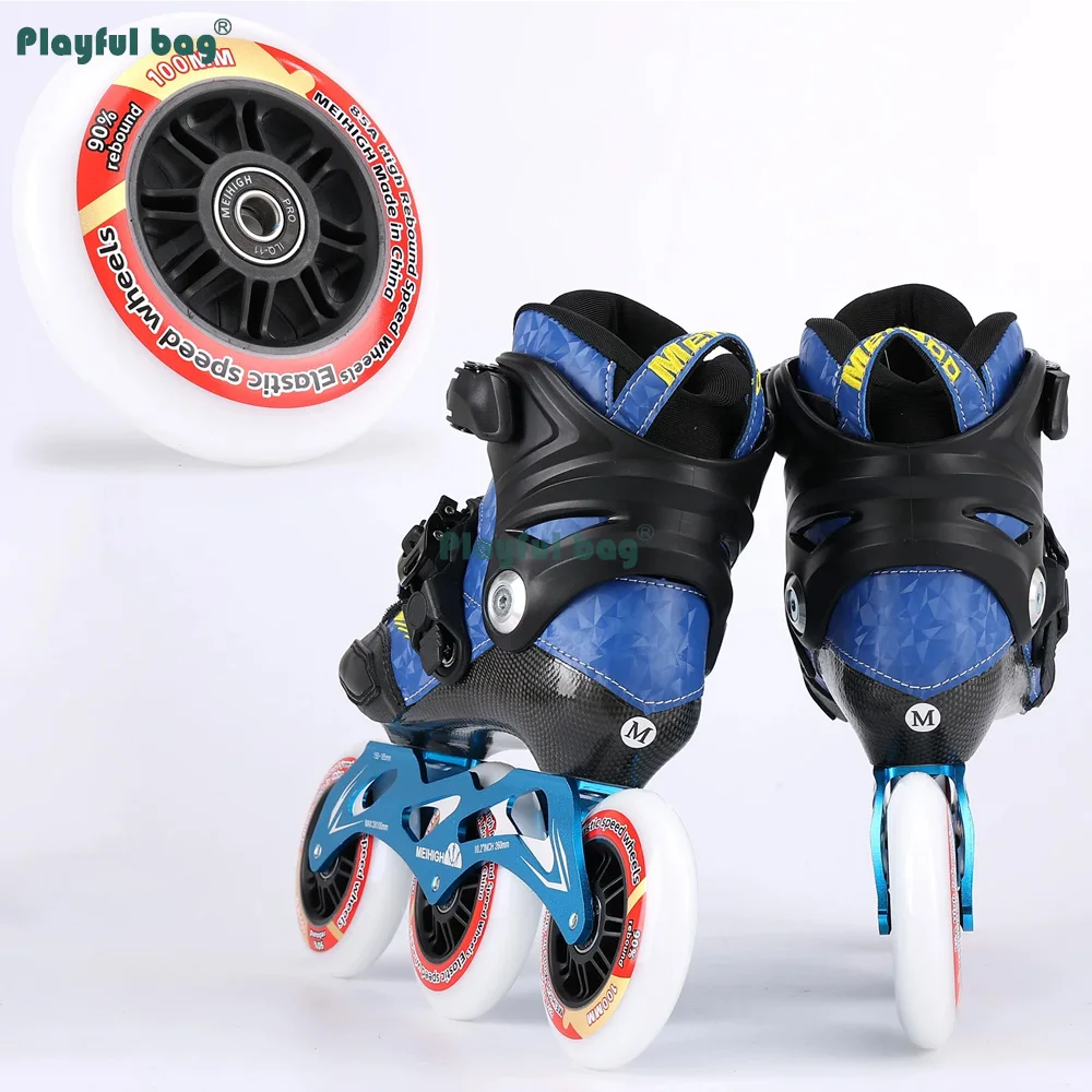 Ruedas de patinaje de alta velocidad con rebote elástico para carreras - imagen 2