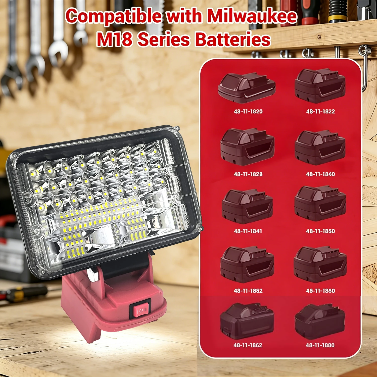 Milwaukee M18 lámpara de trabajo LED inalámbrica de inundación - imagen 4