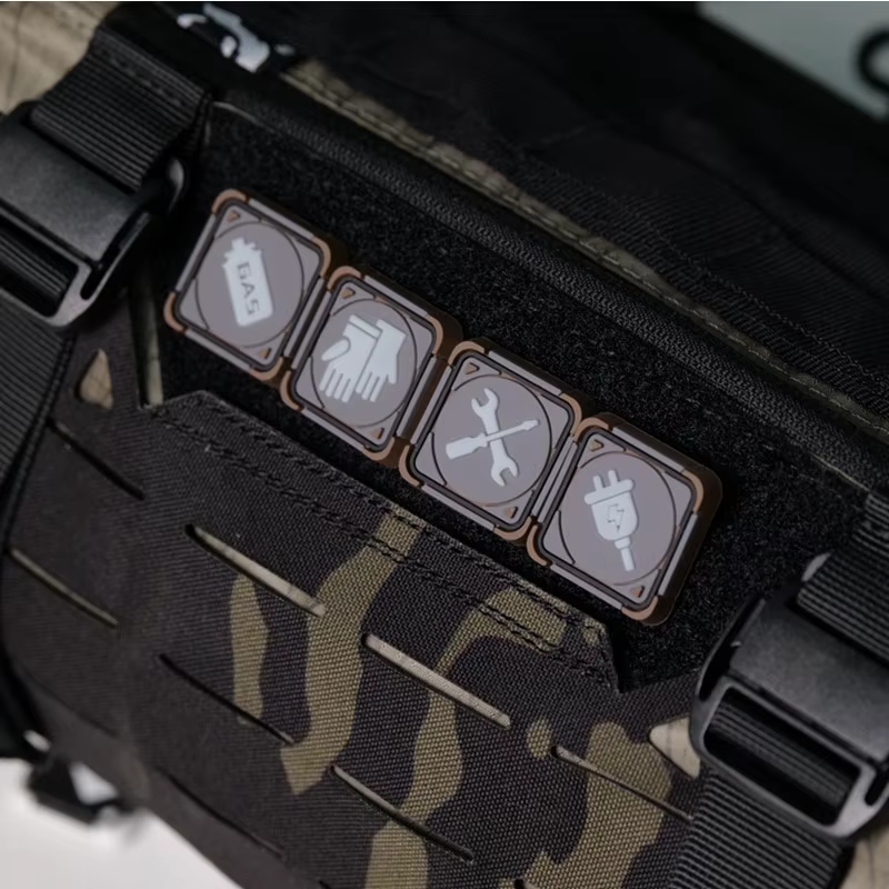 Ghost Gear Parche Táctico 3D PVC Compatible MOLLE