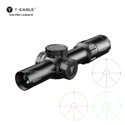 Mira telescópica táctica T-Eagle EOX PRO 1.2-6X24 retícula iluminada