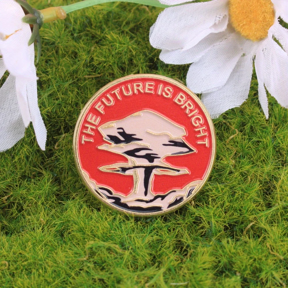 Broche esmaltado táctico insignia circular para solapa y mochila