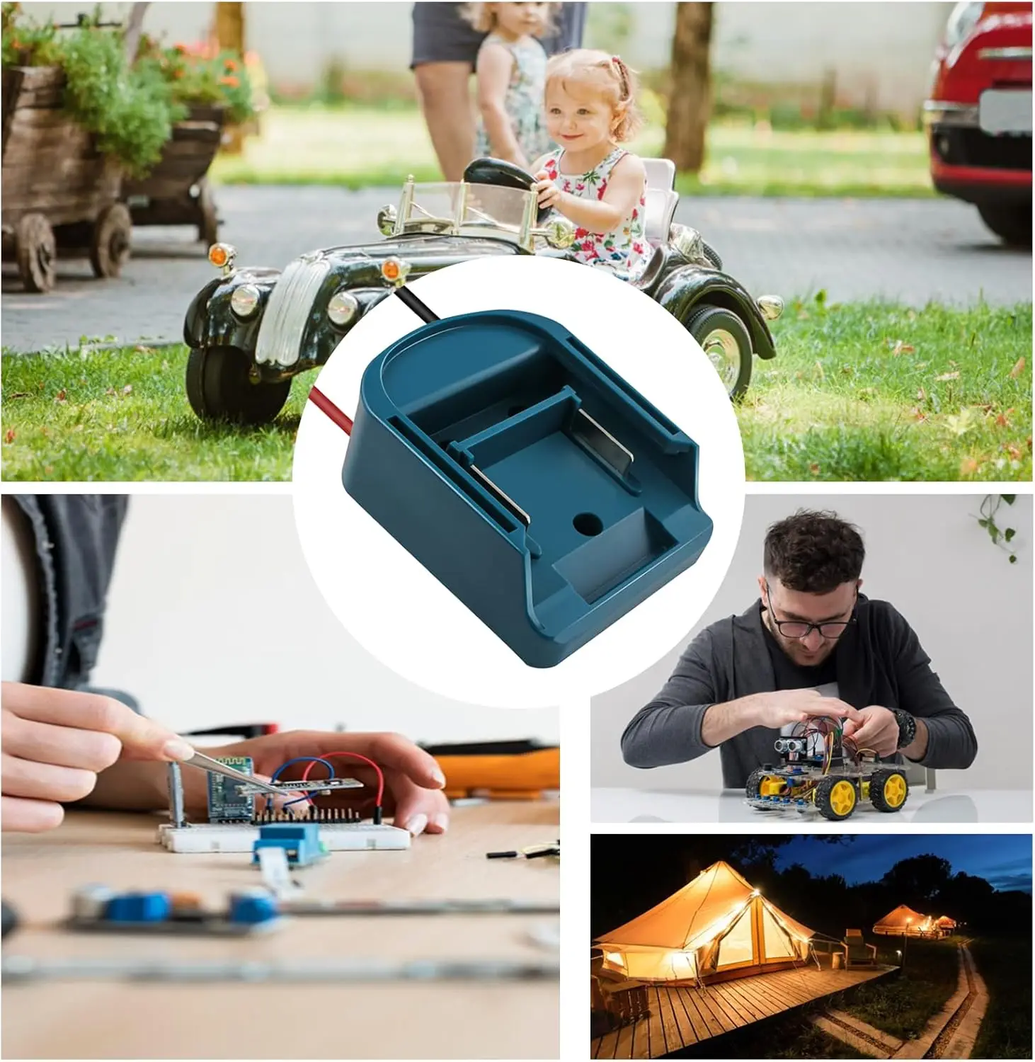 Adaptador batería Makita con interruptor de encendido/apagado - imagen 3