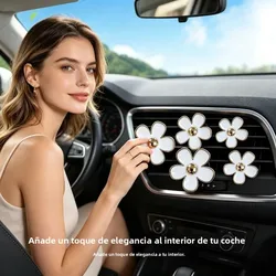 Ambientador para coche de crisantemo, diseño aromático