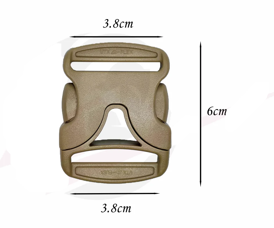 Hebilla V-line vista frontal