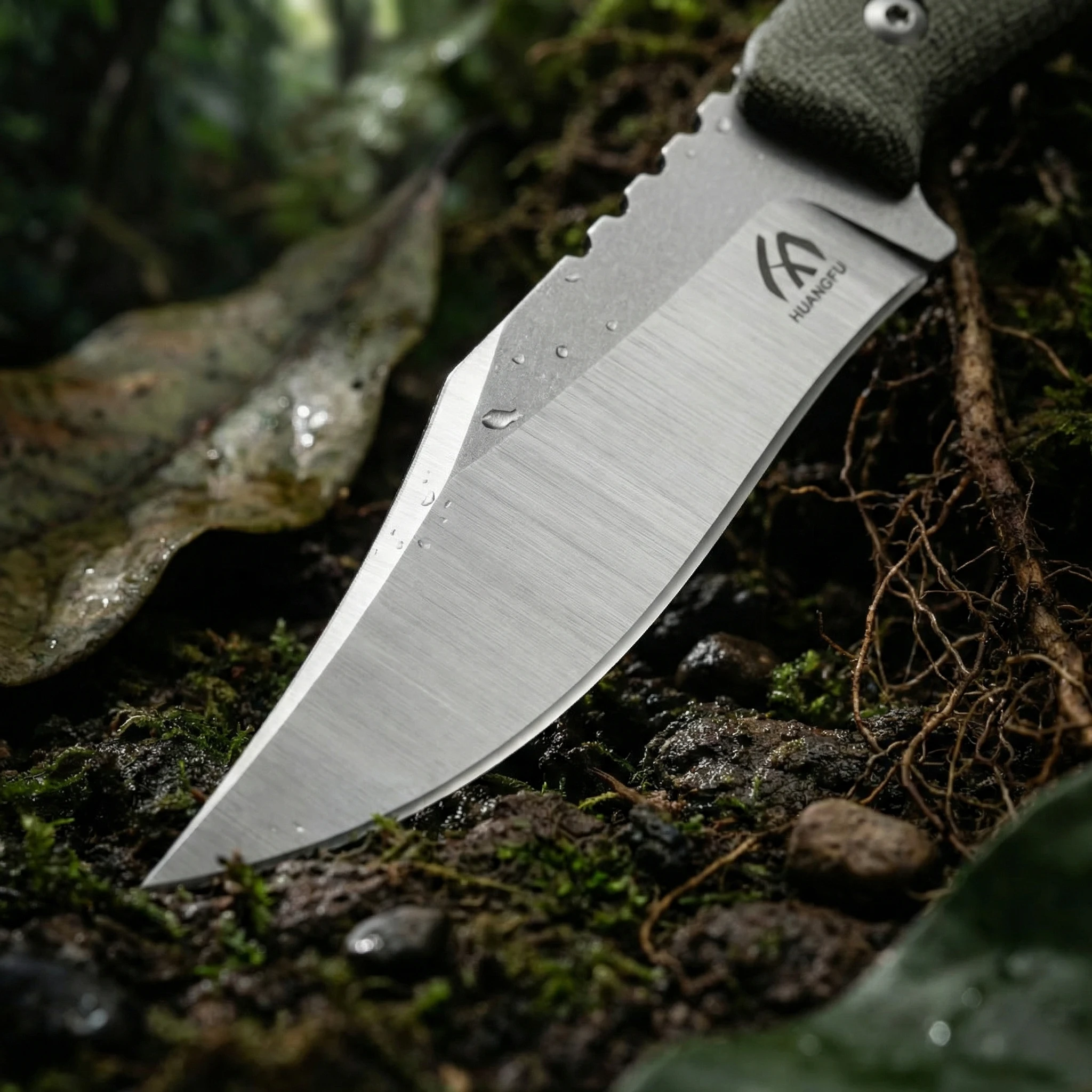 Cuchillo hoja fija táctico para exteriores y senderismo compacto - imagen 2