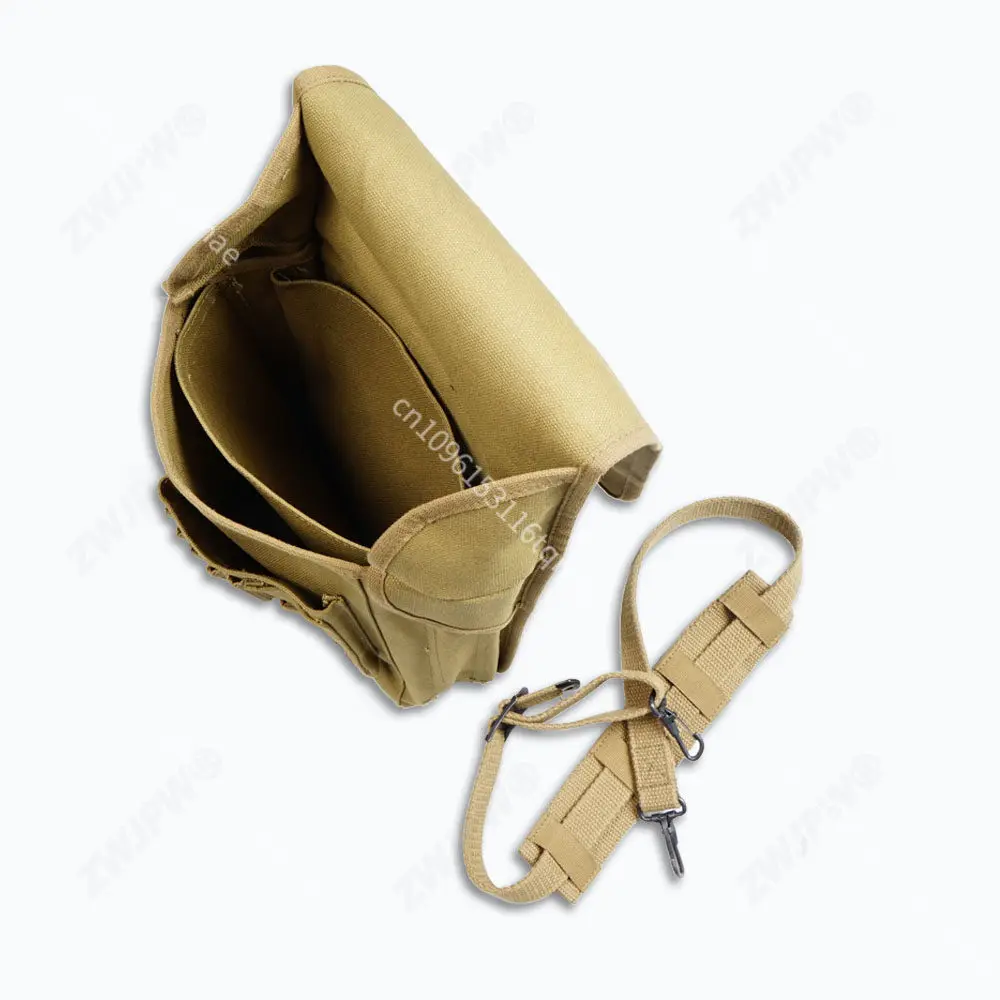 Bolsa de hombro táctica verde caqui multiusos exterior retro - imagen 5