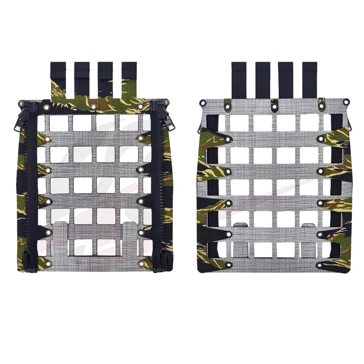Panel trasero táctico Molle con cremallera para chaleco FCPC V5