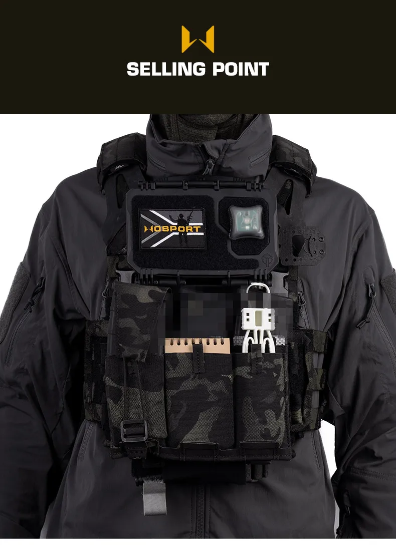 Montaje sobre chaleco con sistema MOLLE