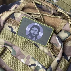 Parche táctico militar gancho y bucle Jesús para mochila