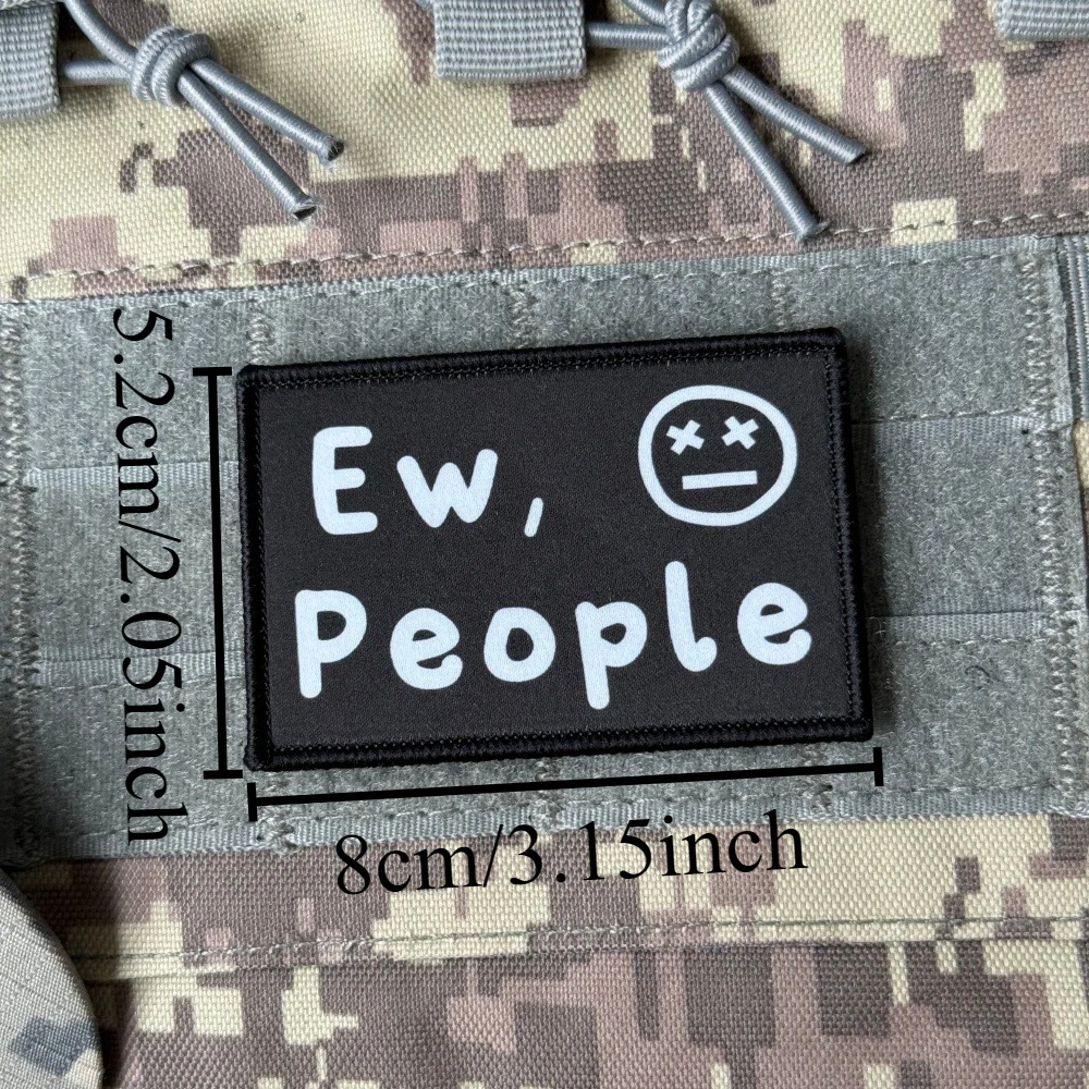 Parche Táctico Morale Ew People con Gancho y Bucle - imagen 2