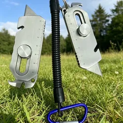 Cuchillo multiusos EDC SK5 de acero con hoja reemplazable