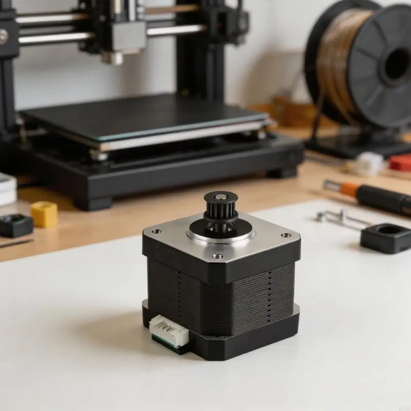 Motor para riel de impresora 3D con polea sincronizada - imagen 5