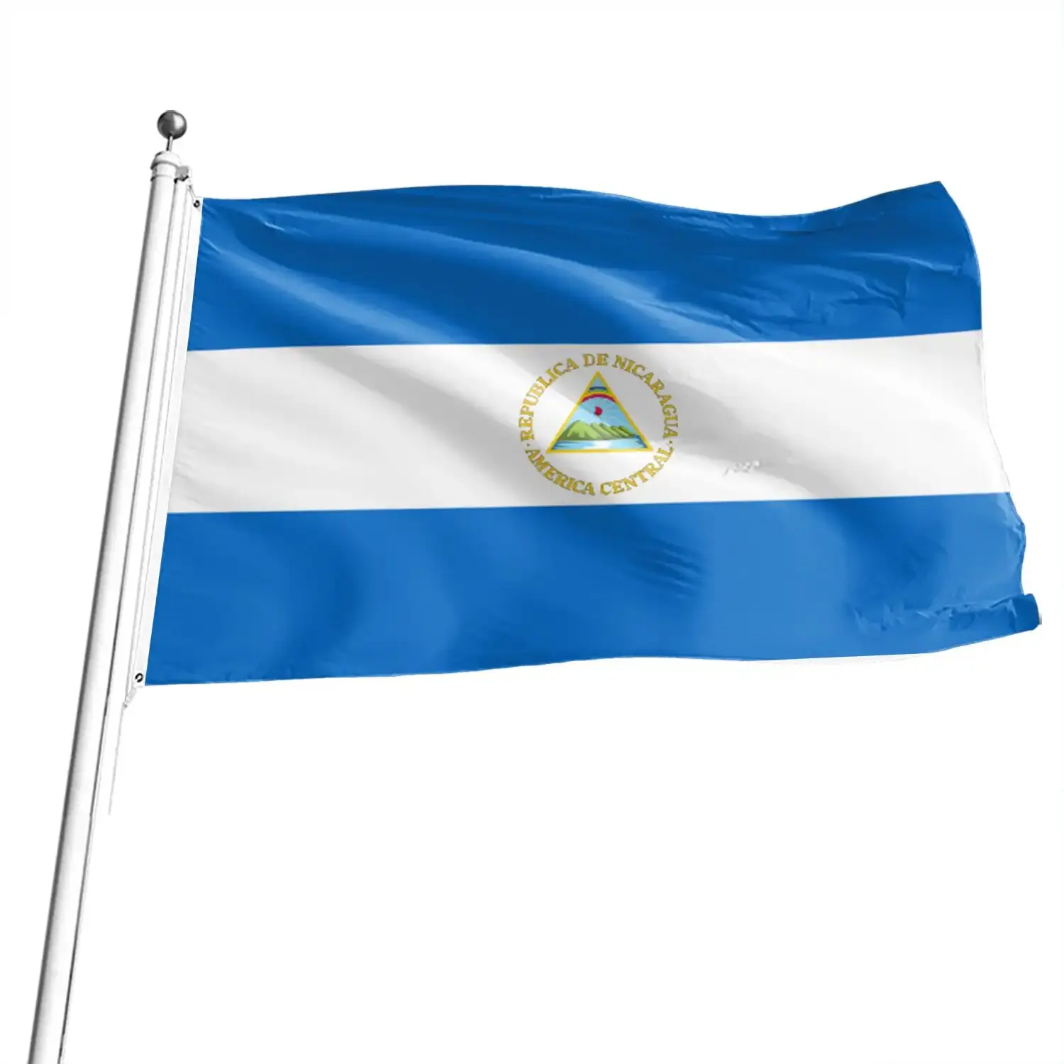 Bandera nacional de Nicaragua 90x150 cm para exterior - imagen 3