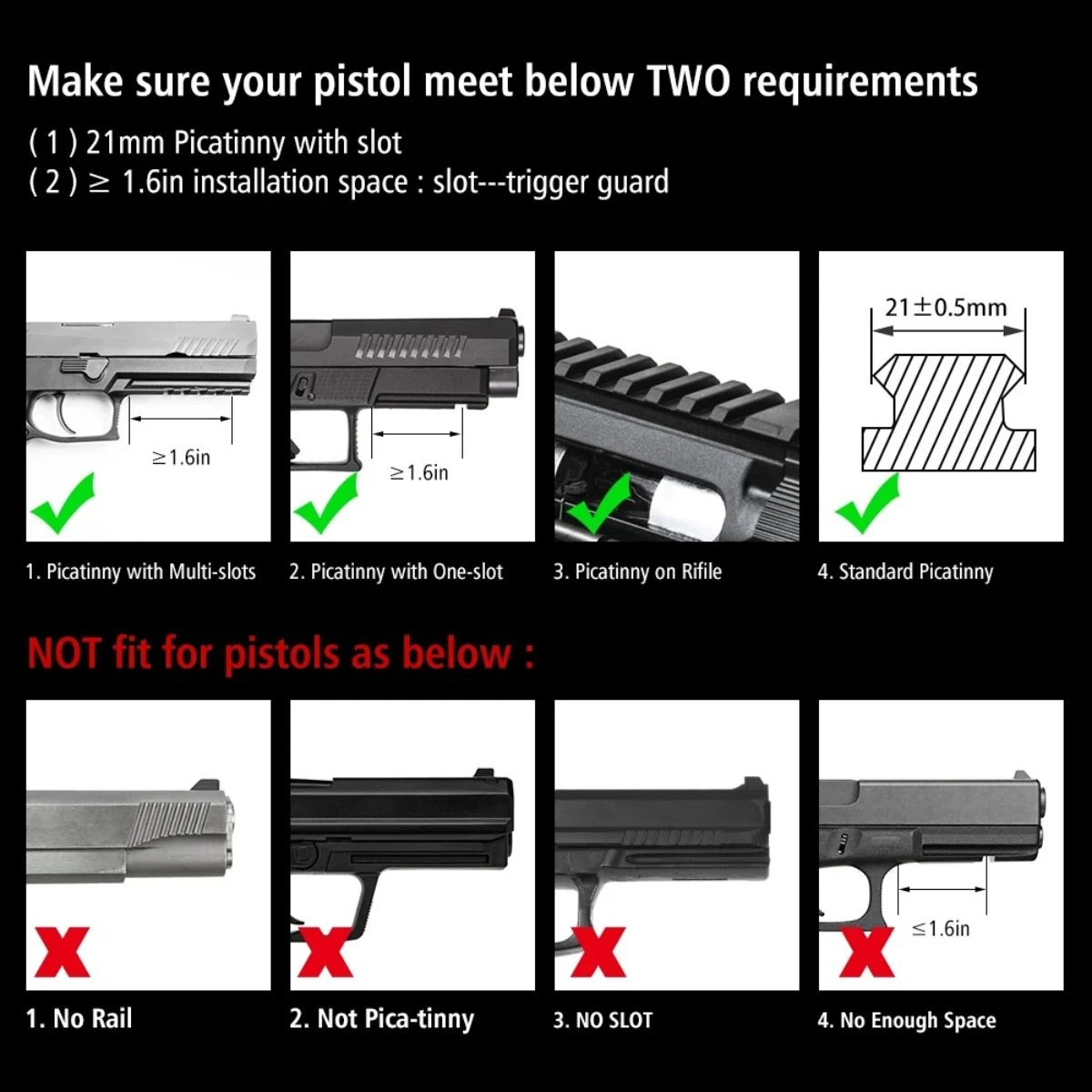 CLL105 linterna táctica con láser y luz de exploración Glock 17