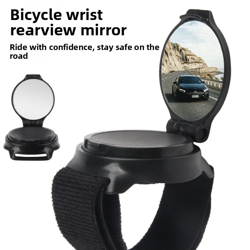 Espejo retrovisor de muñeca para bicicleta con correa ajustable