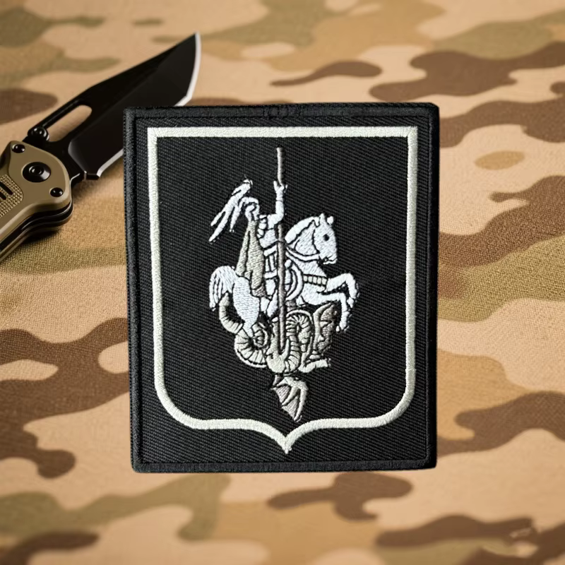 Parche bordado “Saint George Knight” con diseño de caballero