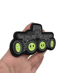 Parche táctico PVC visión nocturna, gancho y bucle para mochila